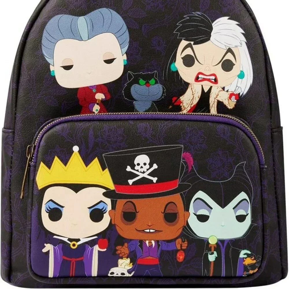 Loungefly Disney POP Villains Backpack NWT - Picture 3 of 3